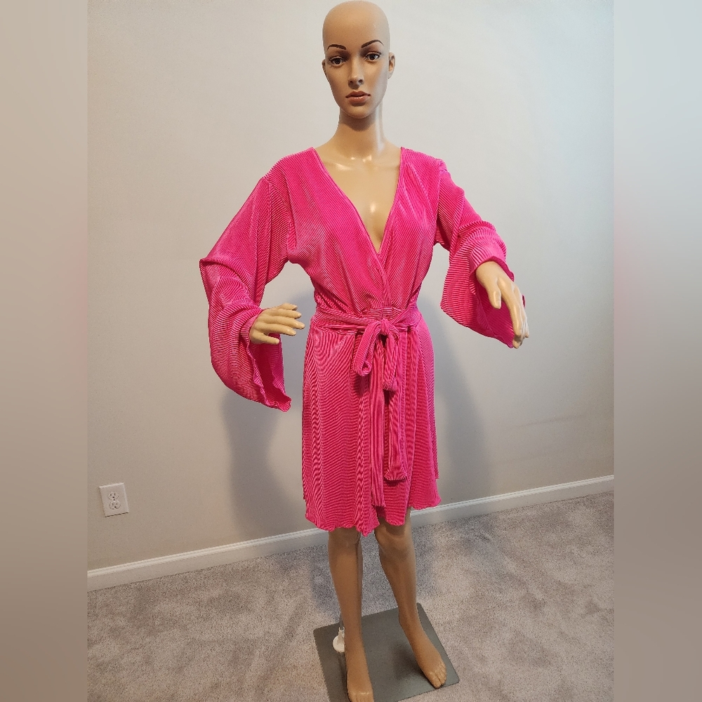 Fashion Nova Vibrant Pink Mini Dress
